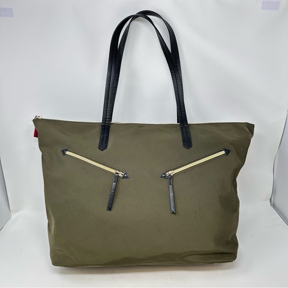 Stella &‎ Dot Lady Boss Tote Bag Olive Green - Picture 1 of 10